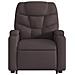 Poltrona Alzapersona Reclinante Elettrica Marrone Scuro Tessuto - Foto miniatura 9