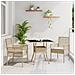 Set pranzo giardino 3 pezzi beige poli rattan - Foto miniatura 2