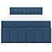 Giroletto a Molle con Materasso Blu 140x190 cm in Tessuto - Foto miniatura 6