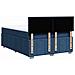 Giroletto a Molle con Materasso Blu 140x190 cm in Tessuto - Foto miniatura 8
