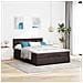 Struttura Letto Pouf con Materasso 140x200 cm in Tessuto - Foto miniatura 4