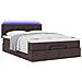 Struttura Letto Pouf con Materasso 140x200 cm in Tessuto - Foto miniatura 6