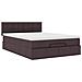Struttura Letto Pouf con Materasso 140x200 cm in Tessuto - Foto miniatura 7