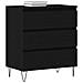 Mobile con Cassetti  Nero Rovere 60x35x70 cm Legno Ingenerizzato - Foto miniatura 3