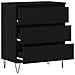 Mobile con Cassetti  Nero Rovere 60x35x70 cm Legno Ingenerizzato - Foto miniatura 5