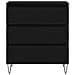 Mobile con Cassetti  Nero Rovere 60x35x70 cm Legno Ingenerizzato - Foto miniatura 6