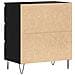 Mobile con Cassetti  Nero Rovere 60x35x70 cm Legno Ingenerizzato - Foto miniatura 8