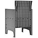 Sedia da Giardino 4 pcs Grigio chiaro 53 x 49 x 85 cm PP - Foto miniatura 5