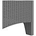 Sedia da Giardino 4 pcs Grigio chiaro 53 x 49 x 85 cm PP - Foto miniatura 8