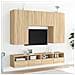 Mobile TV a Parete Rovere Sonoma 80x30x30 cm Legno Multistrato - Foto miniatura 4