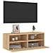 Mobile TV a Parete Rovere Sonoma 80x30x30 cm Legno Multistrato - Foto miniatura 6