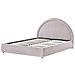 Letto Contenitore Ciniglia Mouzon 160 X 200 Cm Beige - Foto miniatura 3