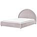 Letto Contenitore Ciniglia Mouzon 160 X 200 Cm Beige - Foto miniatura 4