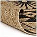 Lusso Casadino -  Tappeto Lavorato A Mano In Juta Con Stampa Nera 150 Cm - Foto miniatura 1