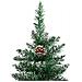 Albero Di Natale Sottile Con Legno Vero E Neve Verde 210 Cm - Foto miniatura 4