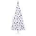 Albero di Natale artificiale Bianco 240 cm PVC e Acciaio - Foto miniatura 4