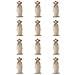 Confezione Da 12 Sacchetti Di Iuta Con Coulisse - Sacchetti Regalo Rustici Per Bottiglie Da 750ml Beige - Foto miniatura 1