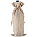 Confezione Da 12 Sacchetti Di Iuta Con Coulisse - Sacchetti Regalo Rustici Per Bottiglie Da 750ml Beige - Foto miniatura 2