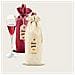 Confezione Da 12 Sacchetti Di Iuta Con Coulisse - Sacchetti Regalo Rustici Per Bottiglie Da 750ml Beige - Foto miniatura 3