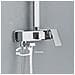 Colonna doccia, Blackswan, Tipo M123, modello cromato lucido regolabile, con bocca girevole e mensola, misura 25 cm - Foto miniatura 2