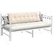 Cuscino per Schiena Beige 160 x 50 cm Tessuto in Microfibra - Foto miniatura 3