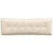 Cuscino per Schiena Beige 160 x 50 cm Tessuto in Microfibra - Foto miniatura 6