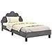 Struttura letto bambini con testata Grigio scuro 90 x 190 cm - Foto miniatura 1