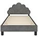 Struttura letto bambini con testata Grigio scuro 90 x 190 cm - Foto miniatura 5