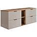 | mobile sotto lavabo 140 cm - tappetino beige - mobili bagno, lavabo, mobile bagno | mensola, piano di lavoro - marrone - Foto miniatura 1
