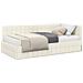 Struttura Letto Angolare con Materasso 2 pcs Crema Velluto - Foto miniatura 1