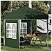 Tenda per feste a pop-up 195 x 195 x 245 cm Verde - Foto miniatura 2