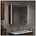 Mobiletto per specchio da bagno Rovere fumé 73.5 x 15.5 x 70 cm - Foto miniatura 2
