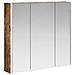 Mobiletto per specchio da bagno Rovere fumé 73.5 x 15.5 x 70 cm - Foto miniatura 5