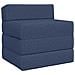 Divano Letto Pieghevole Blu 200 x 70 x 10 cm Tessuto - Foto miniatura 1