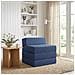 Divano Letto Pieghevole Blu 200 x 70 x 10 cm Tessuto - Foto miniatura 2