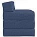 Divano Letto Pieghevole Blu 200 x 70 x 10 cm Tessuto - Foto miniatura 4