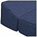 Divano Letto Pieghevole Blu 200 x 70 x 10 cm Tessuto - Foto miniatura 6