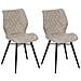 Set 2 Sedie Da Pranzo Beige Lisle - Foto miniatura 1