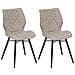 Set 2 Sedie Da Pranzo Beige Lisle - Foto miniatura 9