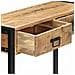 Tavolo Consolle 90x30x75 Cm In Legno Massello Di Mango - Foto miniatura 5