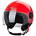 Casco Jet Demi Urban Moto Omologato Ece 22 Visiera Avio Sferica Sonicmoto Rosso Xs - Foto miniatura 1