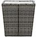 Tavolino Grigio 41,5x41,5x43 Cm In Polyrattan E Vetro Temperato - Foto miniatura 3