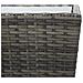 Tavolino Grigio 41,5x41,5x43 Cm In Polyrattan E Vetro Temperato - Foto miniatura 6