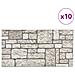 Pannelli Murali 3D con Design a Mattoni Grigio 10 pz EPS - Foto miniatura 8