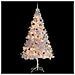 Albero di Natale Preilluminato con Palline Bianco 210 cm - Foto miniatura 2