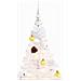 Albero di Natale Preilluminato con Palline Bianco 210 cm - Foto miniatura 6