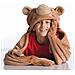 Coperta Orso 100x130 Cm Marrone Marrone - Foto miniatura 5