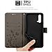 Custodia Compatibile Con Oneplus Nord Ce 5g In Grigio Fiore - Coperchio Protettivo In Design Floreale Con Chiusura Magnetica, Funzione Stand E Slot Per Carte - Foto miniatura 5
