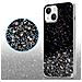 Cadorabo Custodia Compatibile Con Apple Iphone 13 Mini In Nero Con Glitter - Coperchio Protettivo In Silicone Tpu Flessibile Con Glitter Scintillanti - Foto miniatura 5