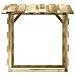 Pergola Con Tetto 100x90x100 Cm In Legno Di Pino Impregnato - Foto miniatura 6